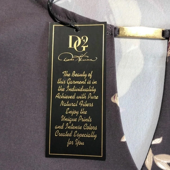 DG2 Diane Gilman Floral Blouse - Picture 6 of 8